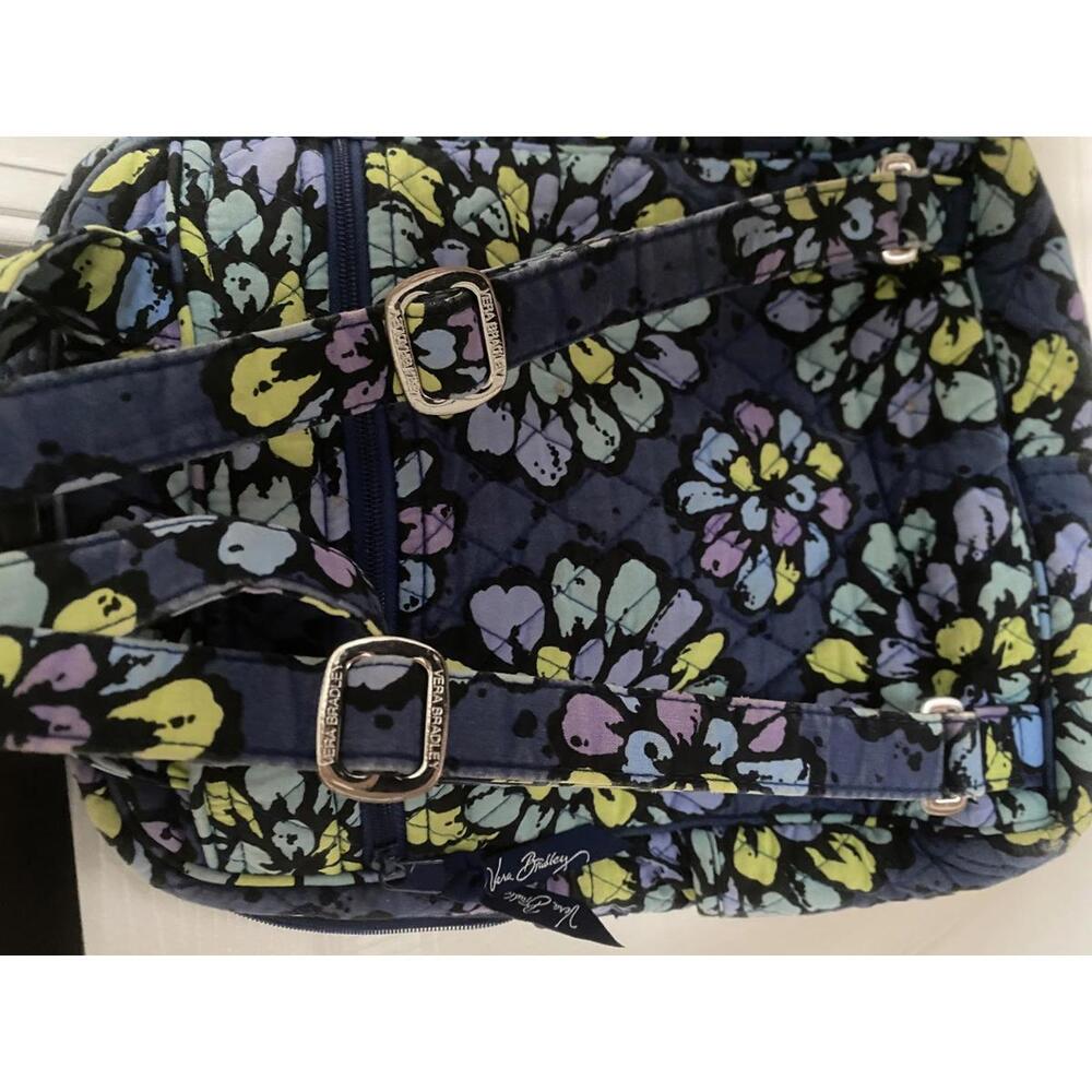Vera Bradley - Floral Pattern Quilted Women's Mini Backpack - Picture 6 of 8